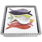 Mariposa Shimmer Fish Beaded Napkin Box