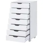 Maykoosh 7-Drawer Office File Storage Cabinet Color White