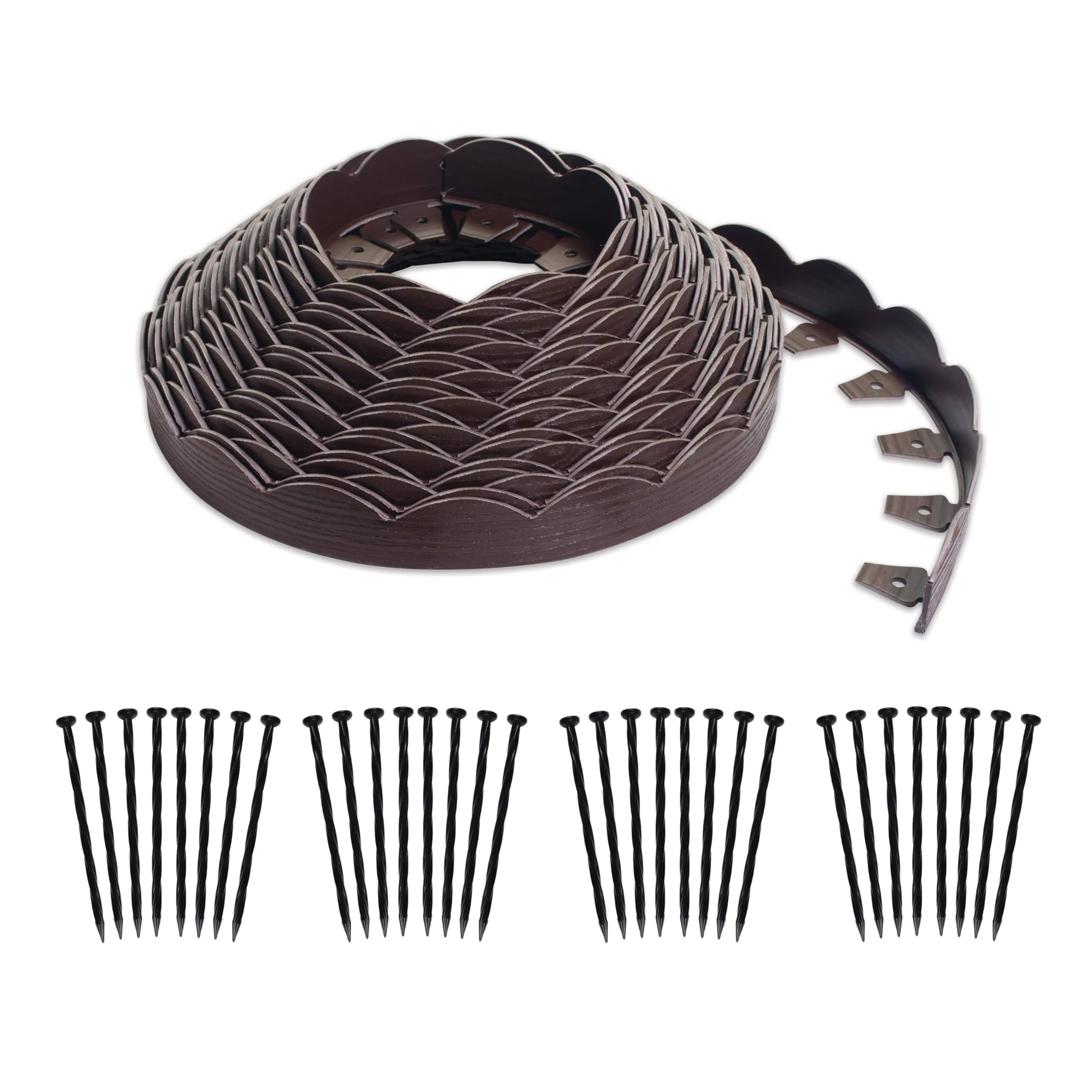 100' No-Dig Garden Edging Kit Brown - EasyFlex