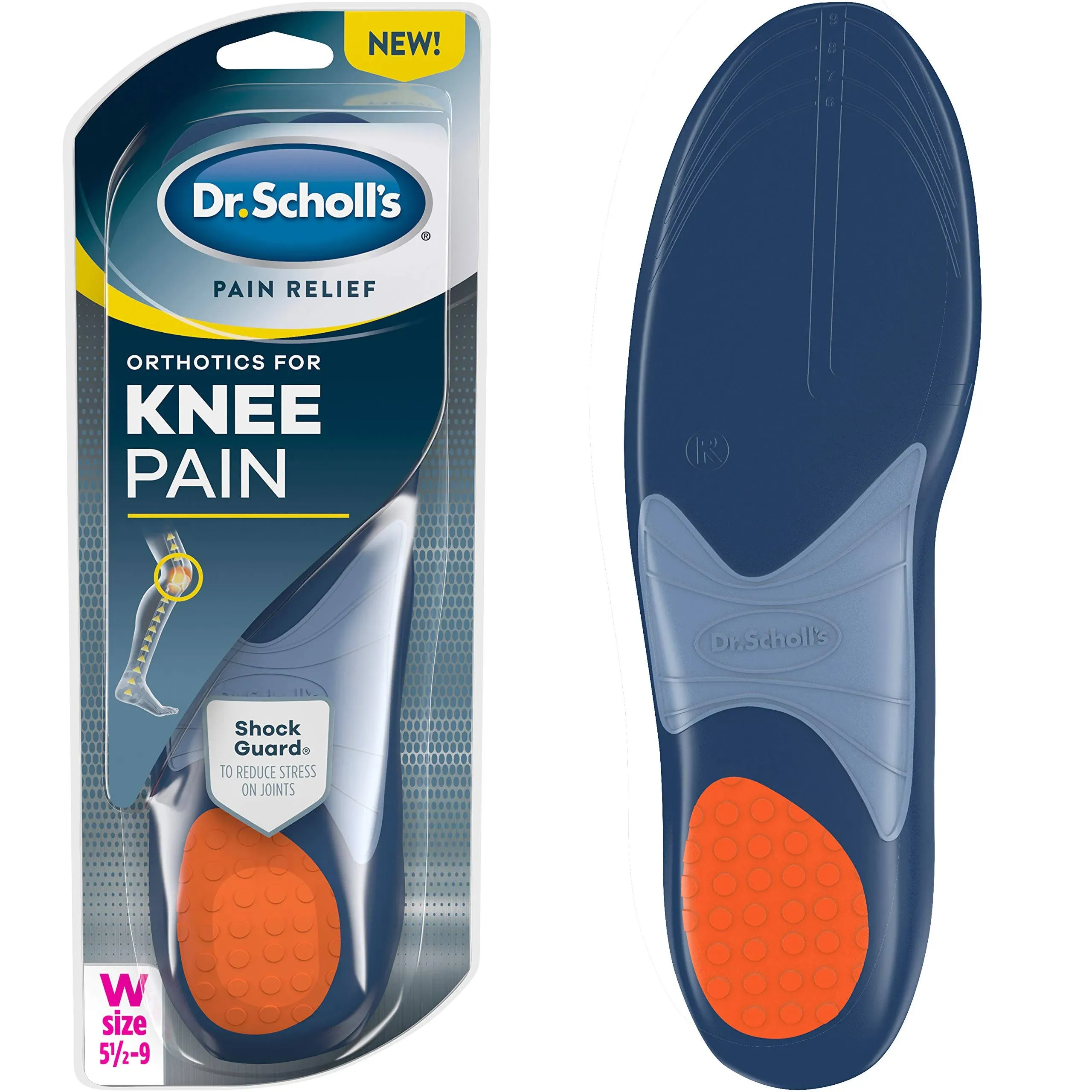 Dr. Scholl&#039;s Knee Pain Relief Orthotics // Immediate and 1 Pair (Pack of 1) 