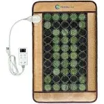 HealthyLine Soft Mesh Far Infrared Heating Pad for Back Pain Relief, Light - Heat Therapy with Jade & Tourmaline Gemstones, Calming Negative Ions, Electric Pad, InfraMat Pro Medium  32" x 20"