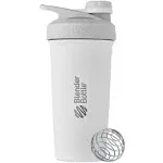 Blender Bottle Strada Twist 24 oz. Stainless Steel Shaker - White