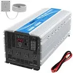 Power Inverter 4000W Pure Sine Wave 24V to 110V~120V with 40 Amp Output Box 