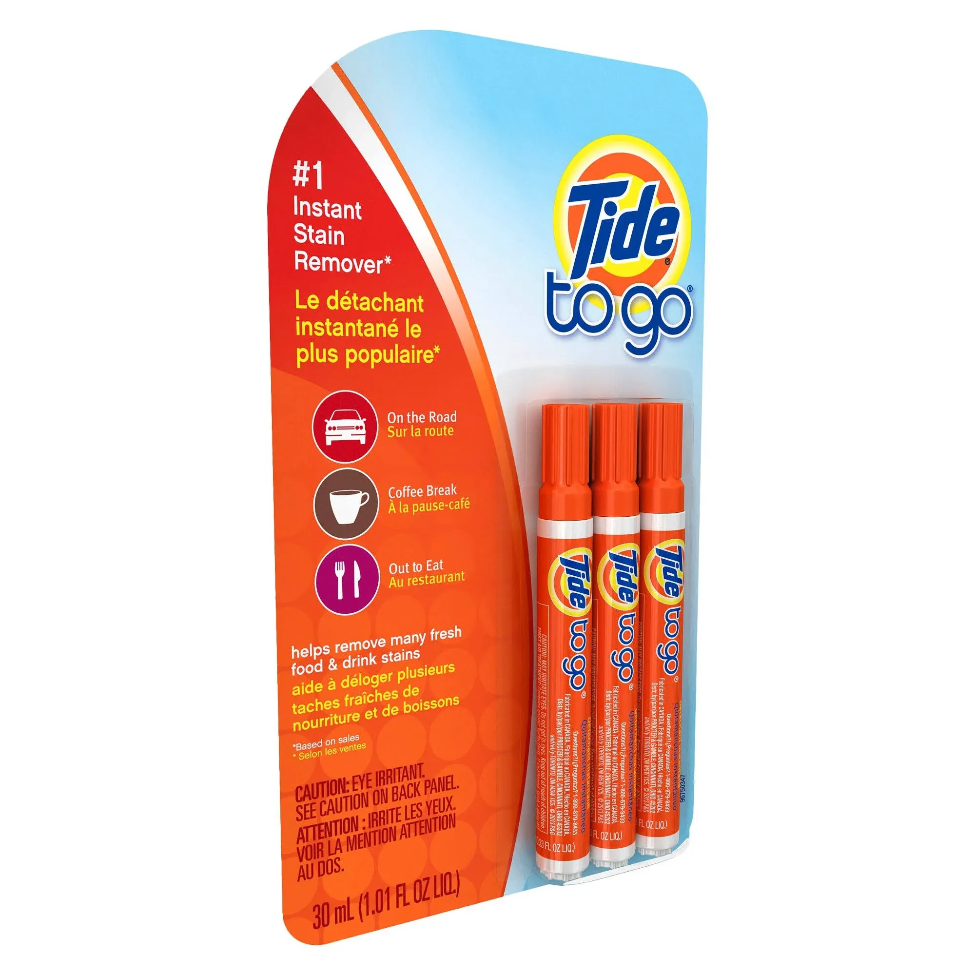 Tide To Go Instant Stain Remover Pen Portable Clothes Fabric Food Drink Cleaner