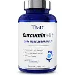 1MD Nutrition CurcuminMD Plus - Turmeric Curcumin with Boswellia Serrata - 285x More Absorbable | Joint Stiffness, Muscle Recovery, and Mood Support | 60 Capsules 