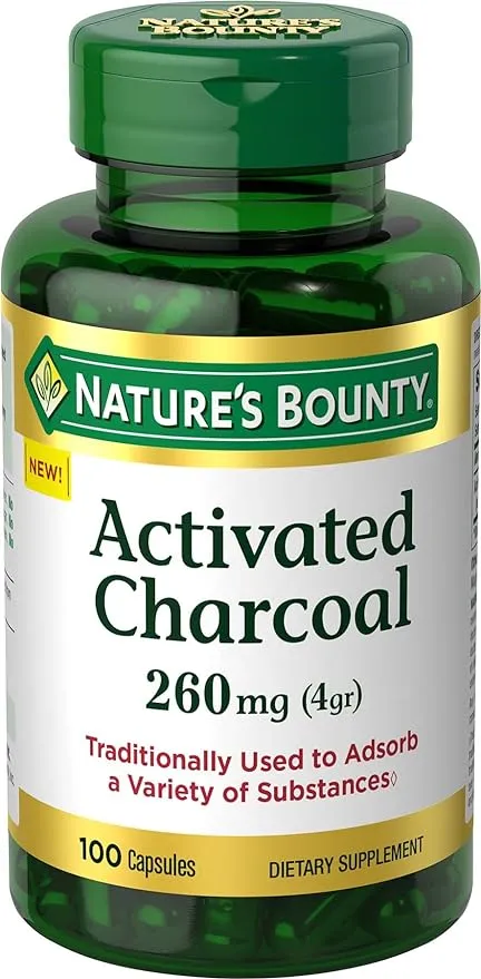 Activated Charcoal 260 mg Capsules