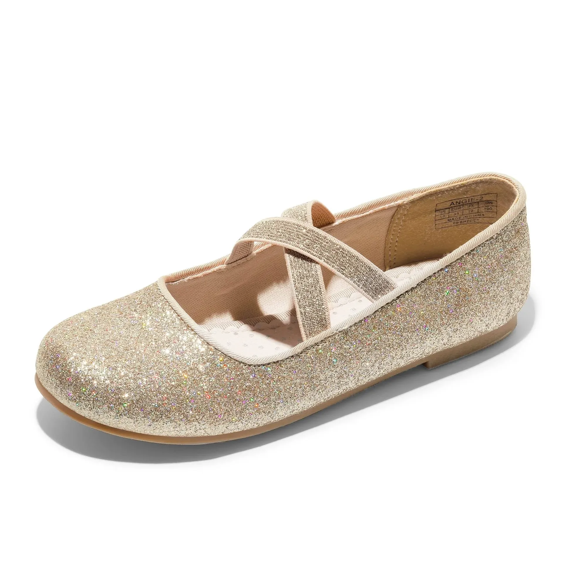 DREAM PAIRS Unisex-Child Flats,Mary Jane, Gold, 7 ToddlerDREAM PAIRS Unisex-Child Flats,Mary Jane, Gold, 7 Toddler