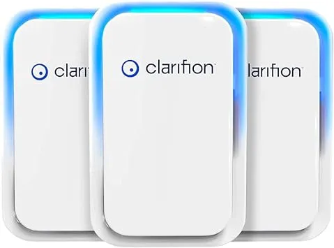 Clarifion Air Ionizers for Home Negative Ion Filtration System Quiet Air Freshener for Bedroom