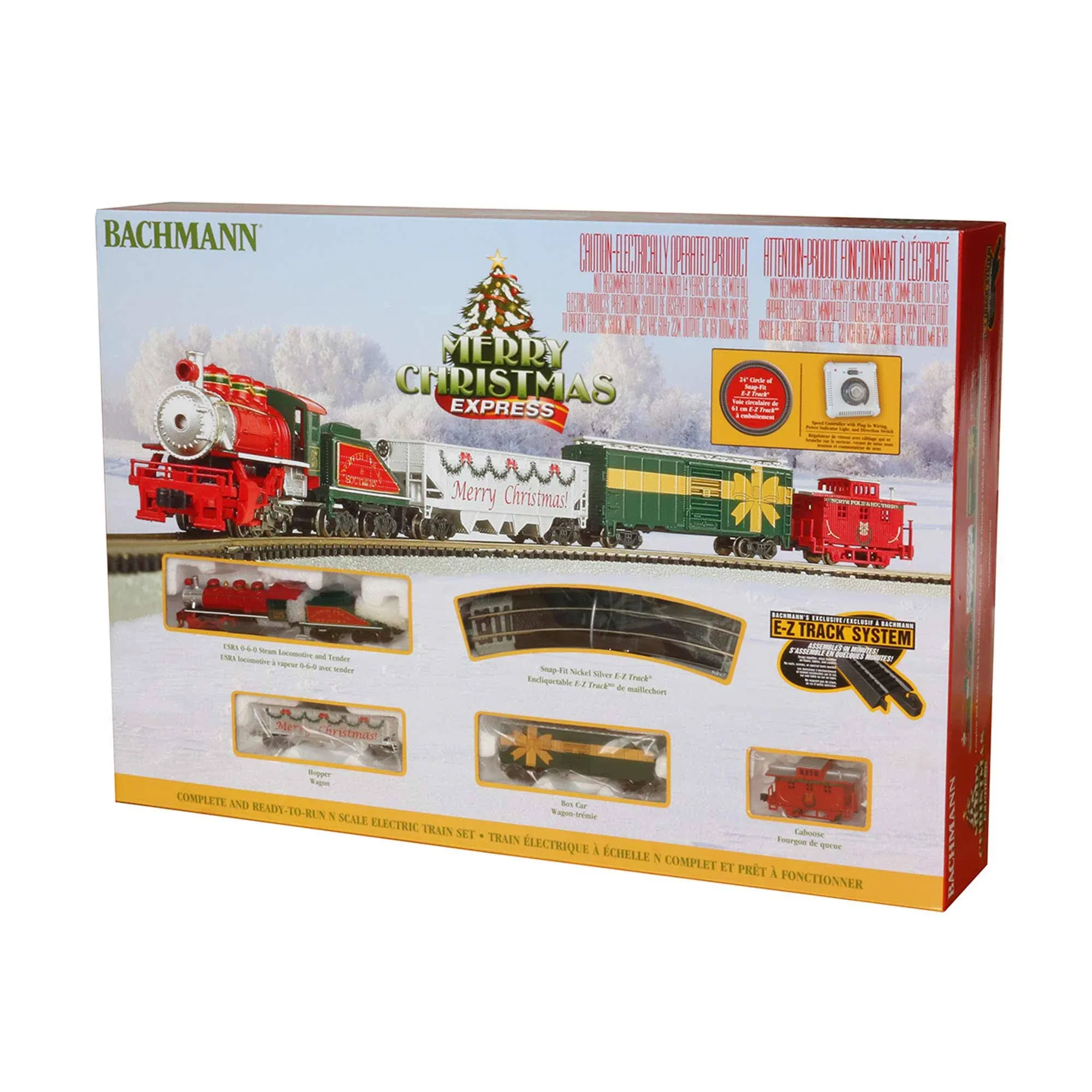 Bachmann 24027 N Scale Merry Christmas Express Train Set