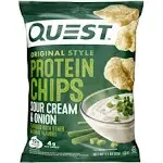 Quest Nutrition, Original Style Protein Chips, Sour Cream & Onion