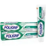 Super Poligrip Original Formula Zinc Free Denture Adhesive Cream - 2 pack, 2.4 oz tubes