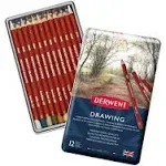 Derwent DRAWING Artists Professional Soft Colour Pencils 12 Tin Set