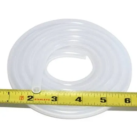 Pure Silicone Tubing - 1/4" ID x 3/8" OD - High Temp Kink-Free Hose Tube 500F (15 ...