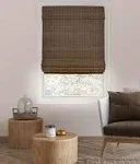 , Roman Home Bamboo Patio, Blinds, Window Shade, 39&#034; W X 64&#034; H, Moose (Blackout)