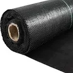 VEVOR Weed Fabric Barrier Heavy Duty, 4x300FT 5.8oz Weed Blocker Fabric, Woven Landscape Fabric, Garden Fabric Weed Barrier, Weed Control Fabric Ground Cover, Geotextile Fabric, Gardening Mat, Black