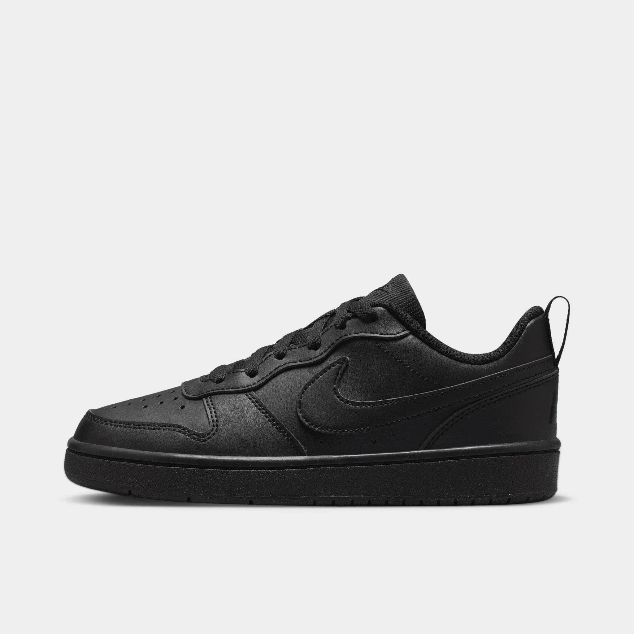 Nike | Junior's Court Borough Low Recraft Shoes, Black, Size 7