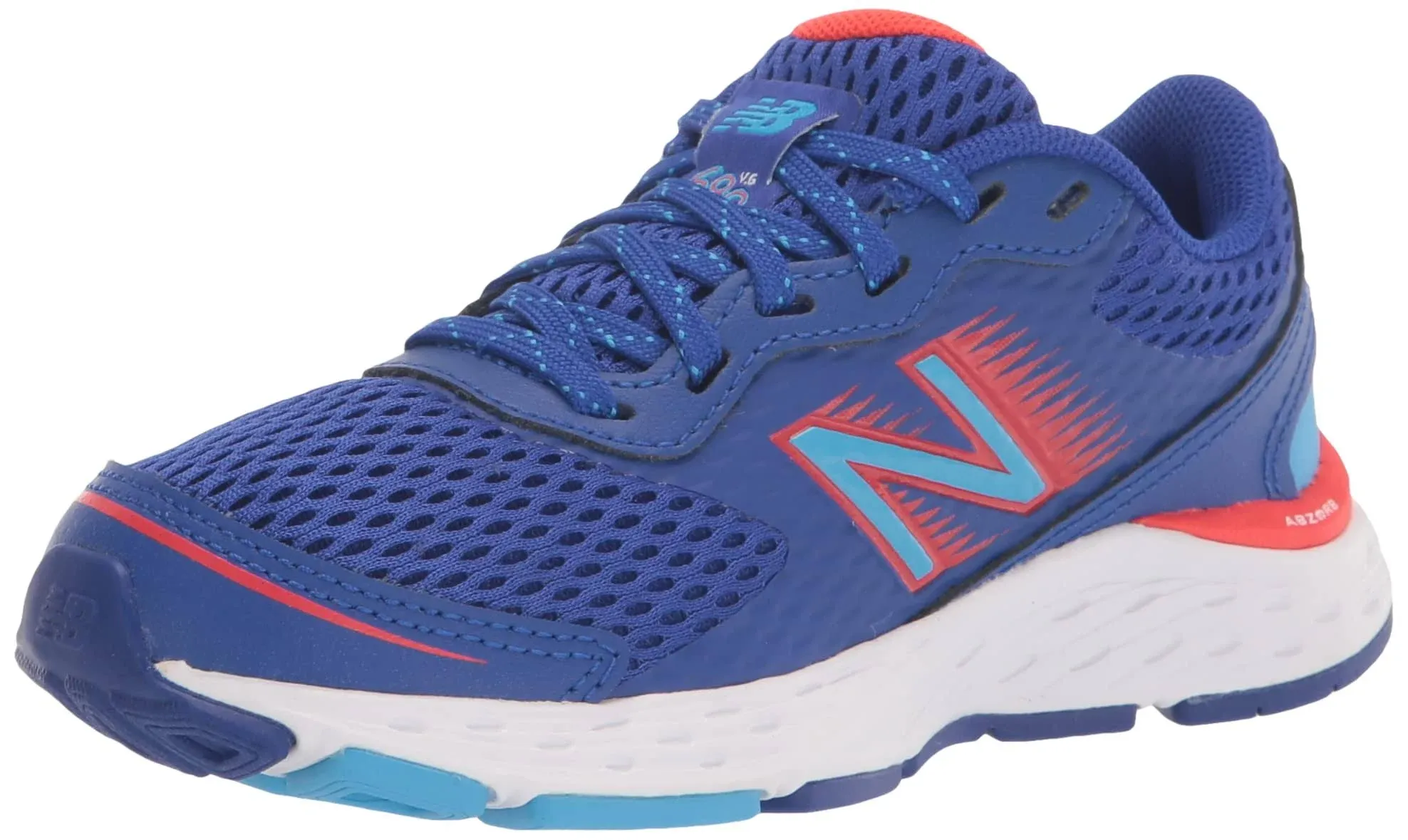 New Balance 680v6 YP680BR6 Unisex Kids Blue Red Lace Up Sneaker Shoes Size 5.5 M