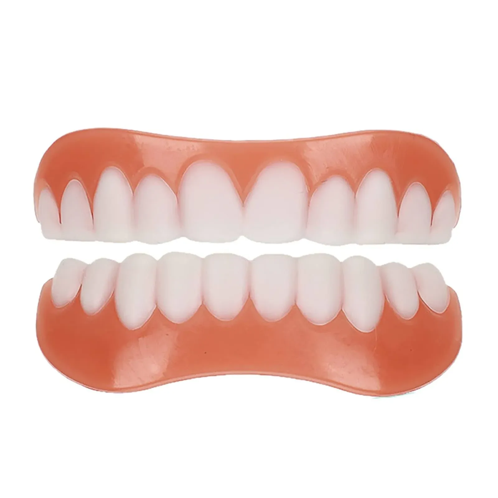 CHNLML New Upgraded Dentures, Upper and Lower Denture Veneers Natural Shade and ...