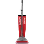 TRADITION Upright Vacuum with Shake-Out Bag, 16 lb, Red