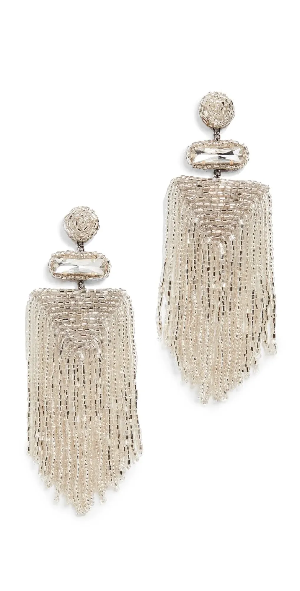 Deepa Gurnani Deepa by Deepa Gurnani Jody Earrings | Silver/Clear | One Size | Shopbop