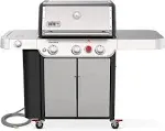 Weber - Genesis S-435 Natural Gas Grill - Stainless Steel