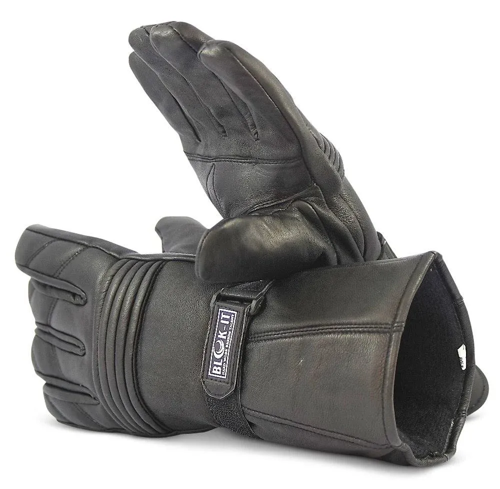 Blok-iT Leather Motorcycle Gloves