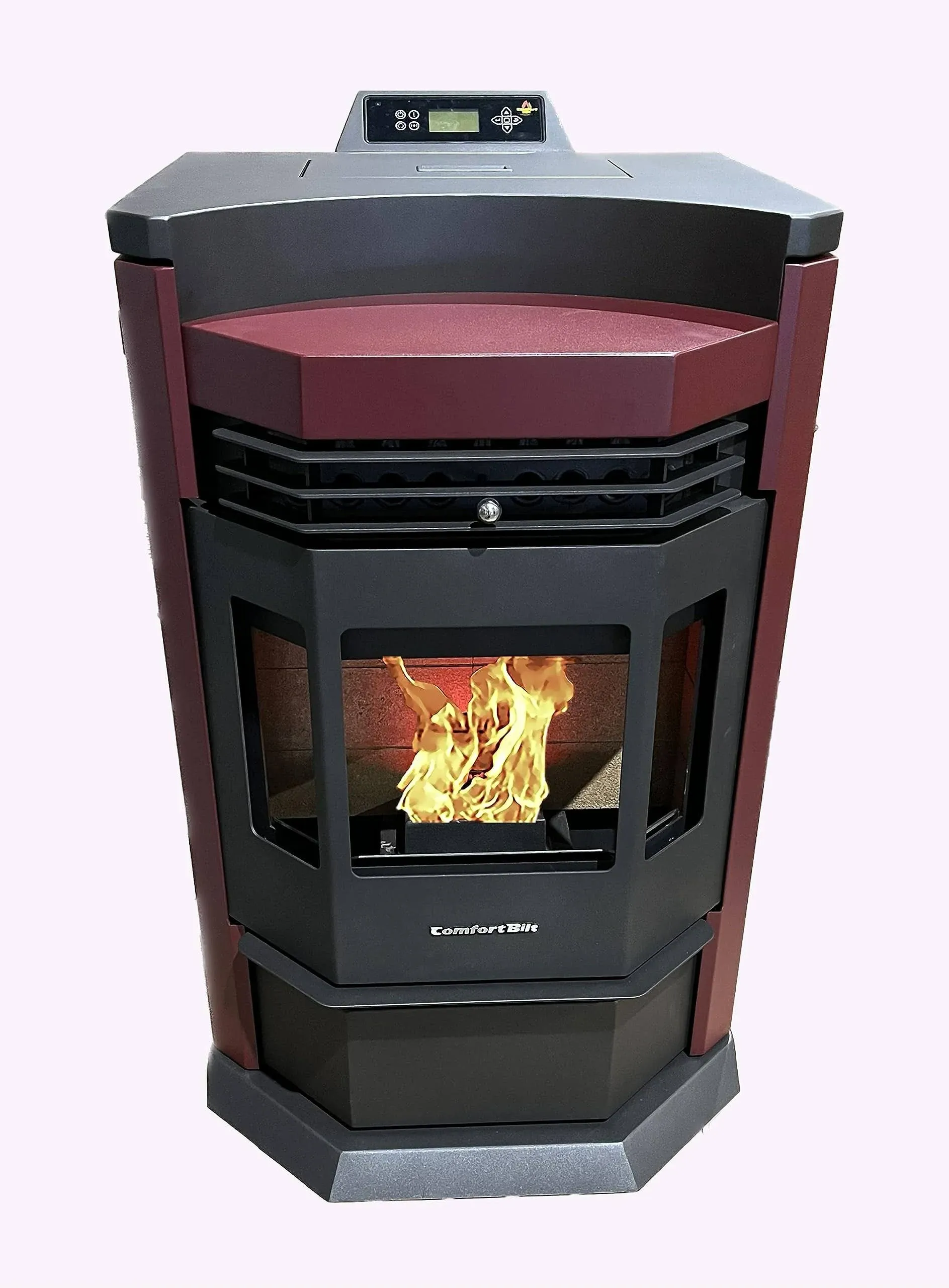 ComfortBilt HP22N Wood Pellet Stove in Burgundy 1 Year Warranty 2,800 ft²  | eBay