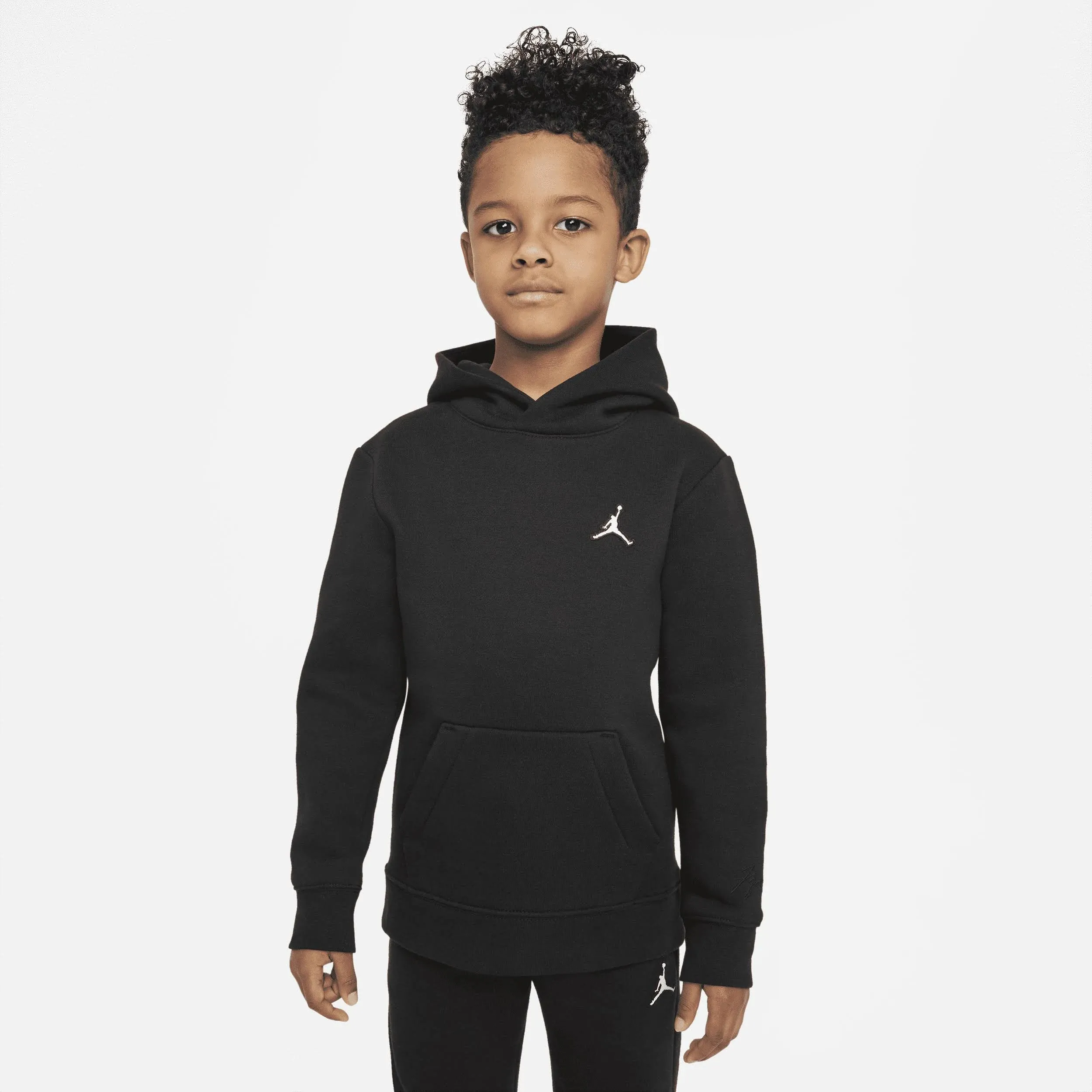 "Kids' Boys  Essentials Pullover Hoodie In Black/white"