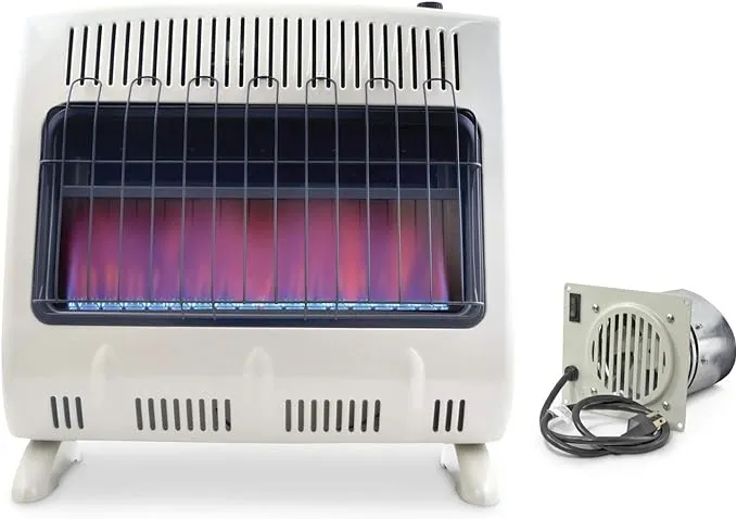 Mr Heater 30000 BTU Vent Free Blue Flame Propane Wall / Floor Heater with Blower