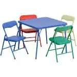 Flash Furniture Kids 5 Piece Folding Table and Chair Set