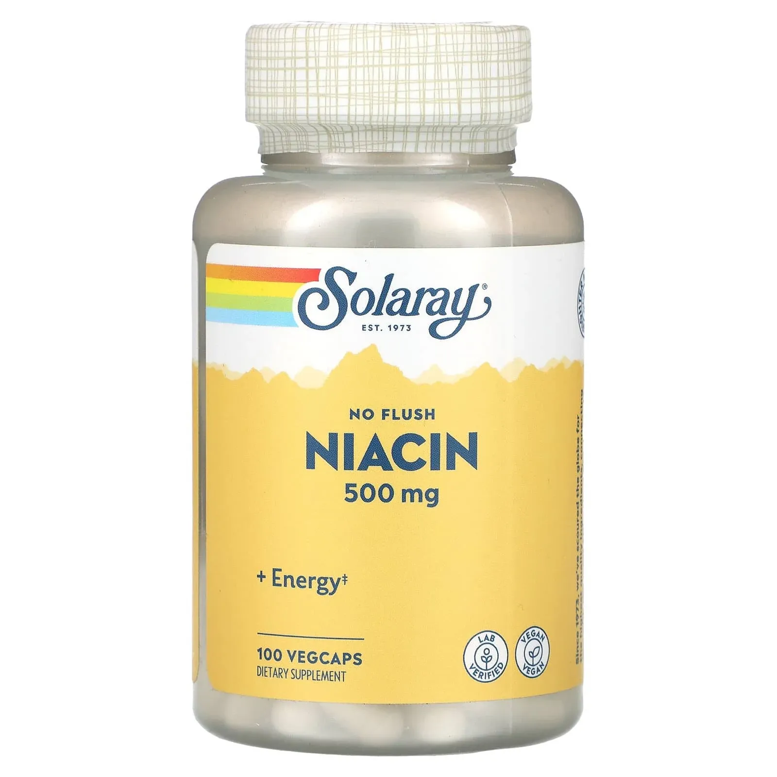 Solaray - No Flush Niacin, 500 mg, 100 Capsules