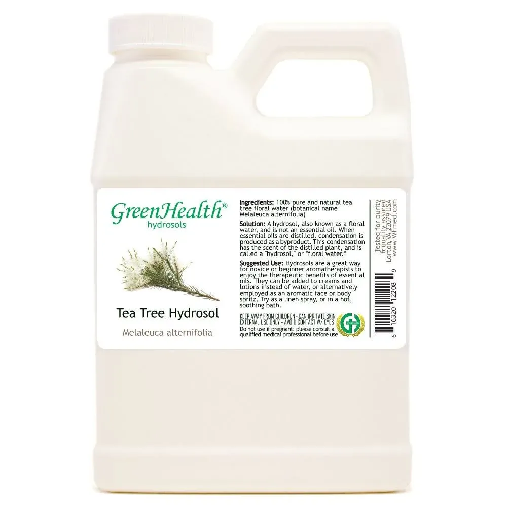 Tea Tree Hydrosol - 16 fl oz Plastic Jug w/ Cap - 100% Pure, Distilled from ...