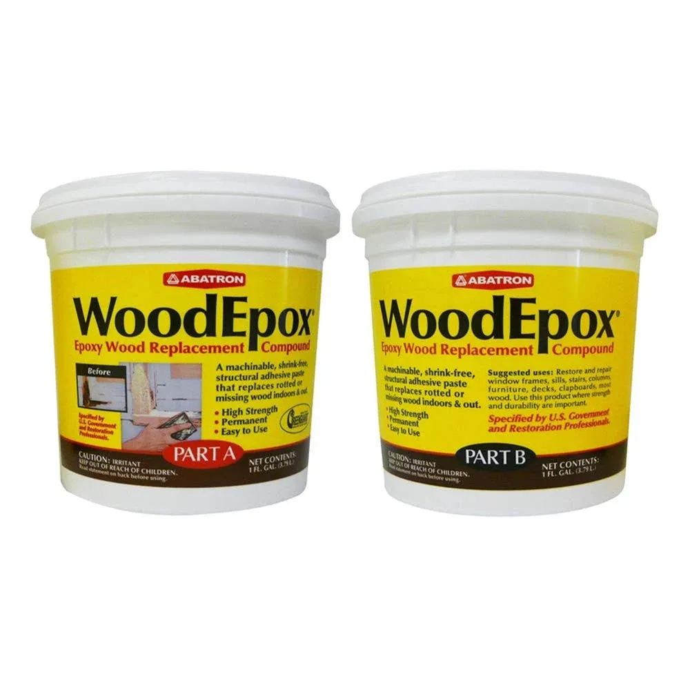 Abatron WoodEpox Kit - 2 Gallon - 2-Part Structural Epoxy Adhesive and