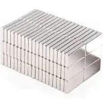 120 Pcs Strong Neodymium Small Magnets, N52 Tiny Mini Rare Earth Refrigerator Magnet for Crafts Experiment Building Scientific Model Rectangular Office Whiteboard Tool