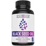 Buy Black Seed Oil 60 Veg Caps By Zhou Nutrition | Herbspro.com