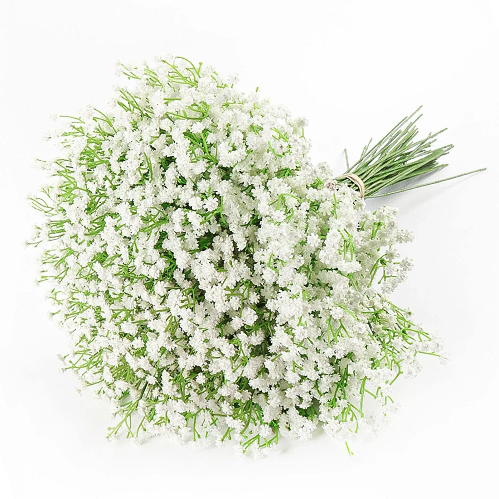 DEEMEI Babys Breath Artificial Flowers 15 PCS Fake Babys Breath 15pcs White15