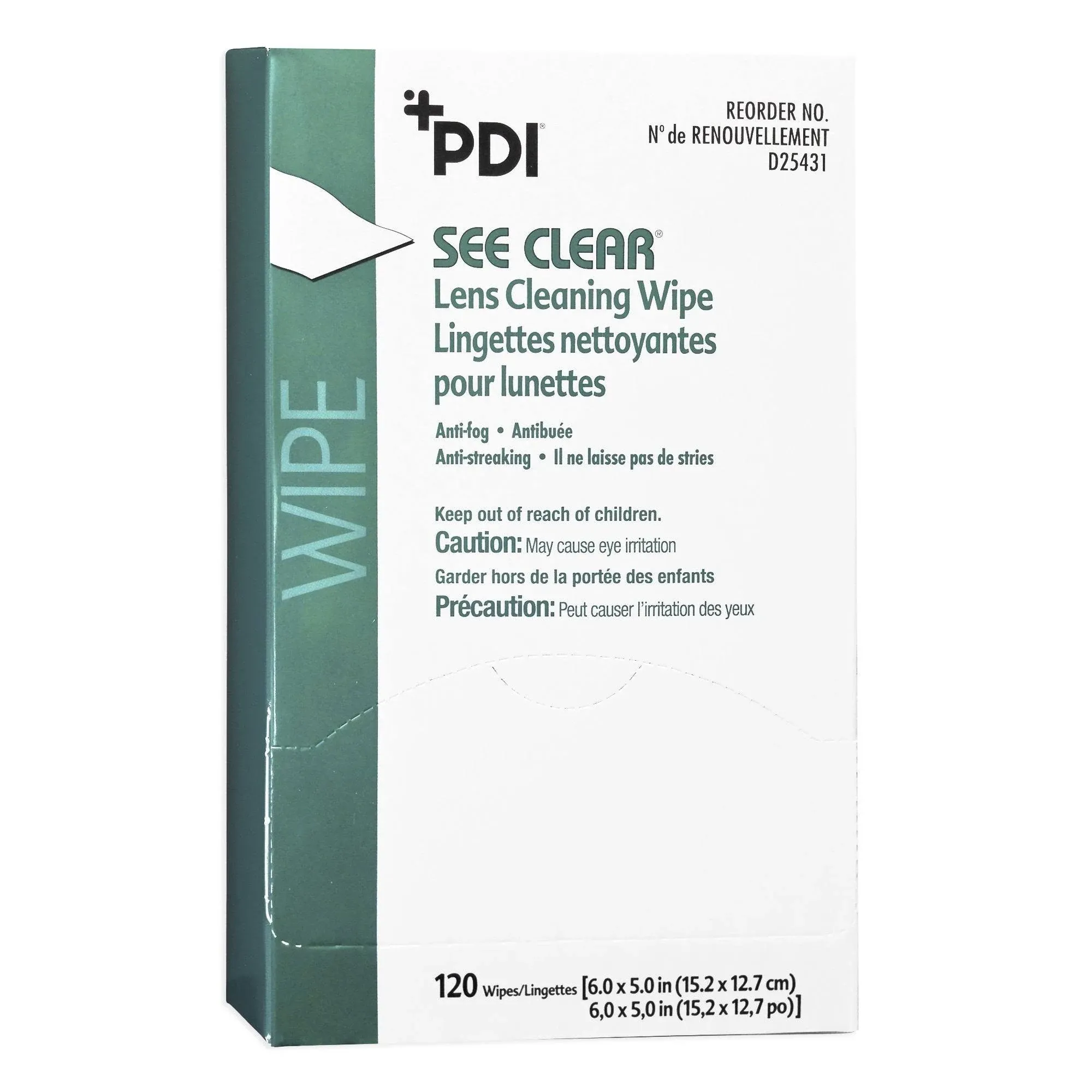 See Clear Eye Glass Cleaning Wipes - Box/120