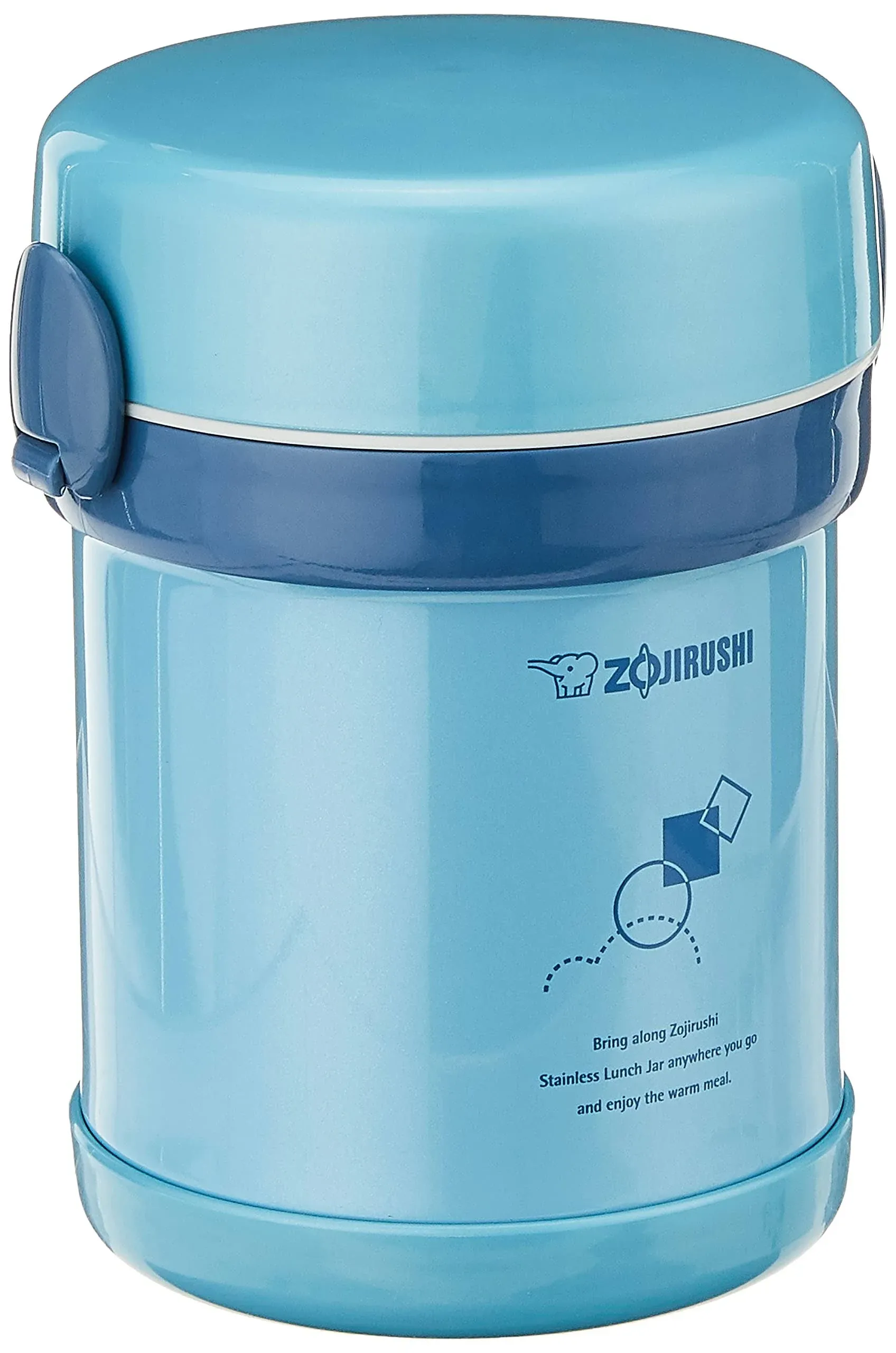 Zojirushi SL-MEE07AB Ms.Bento Stainless Lunch Jar, Aqua Blue