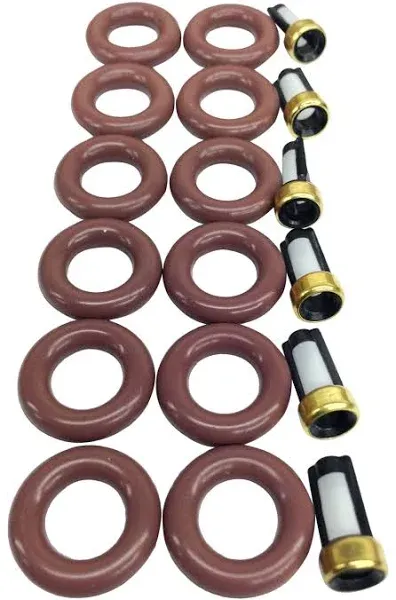 Premium USA-Made Fuel Injector Seal Kit for 6 Injectors - Complete Restoration