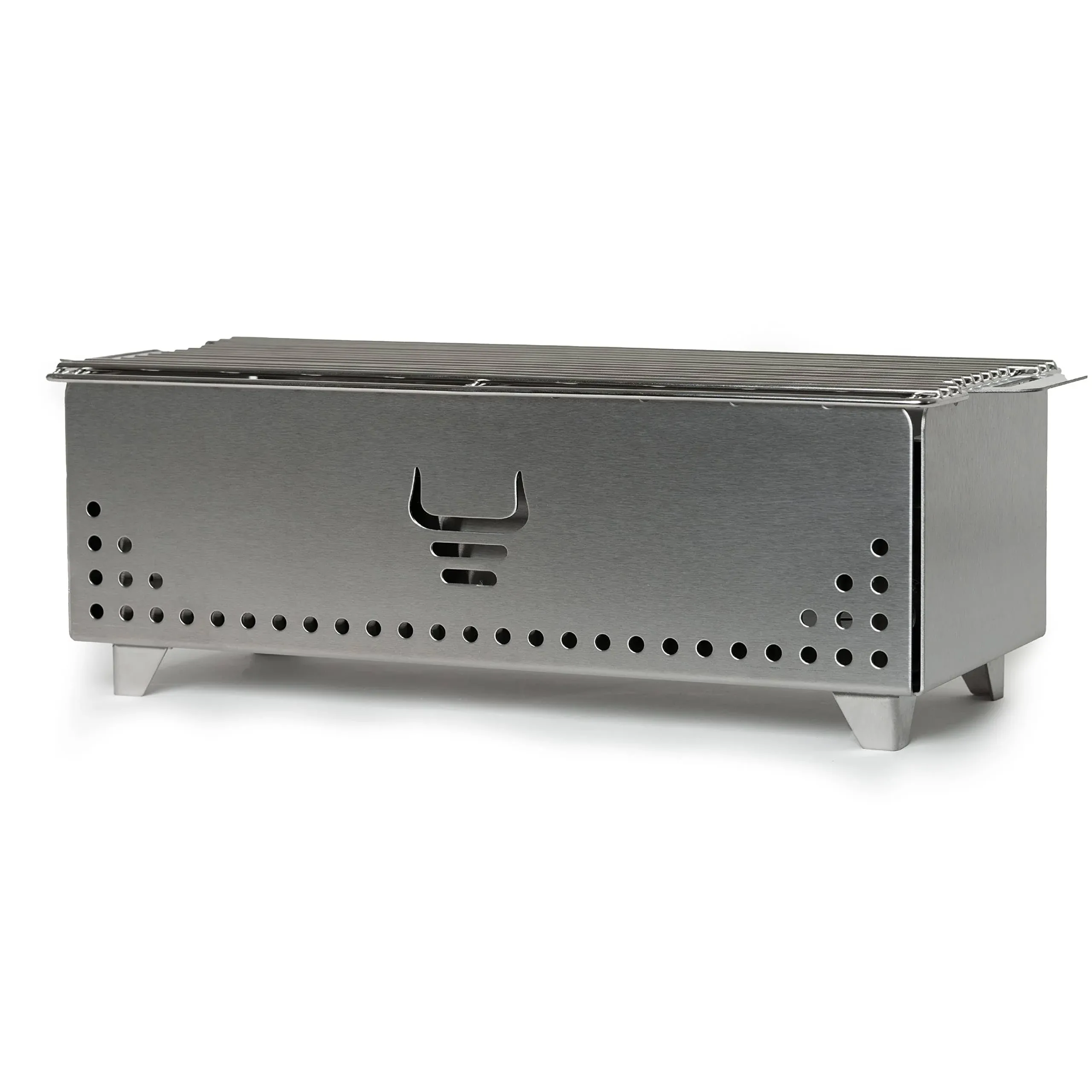 Yak Hibachi Charcoal Grill - Stainless Steel - Easy to Use