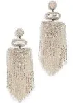 Deepa Gurnani Deepa by Deepa Gurnani Jody Earrings | Silver/Clear | One Size | Shopbop