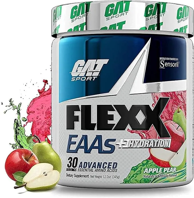 GAT Sport Flexx EAAs + Hydration, Advanced Essential Amino Acids, 30 Servings (Dragonfruit Watermelon)