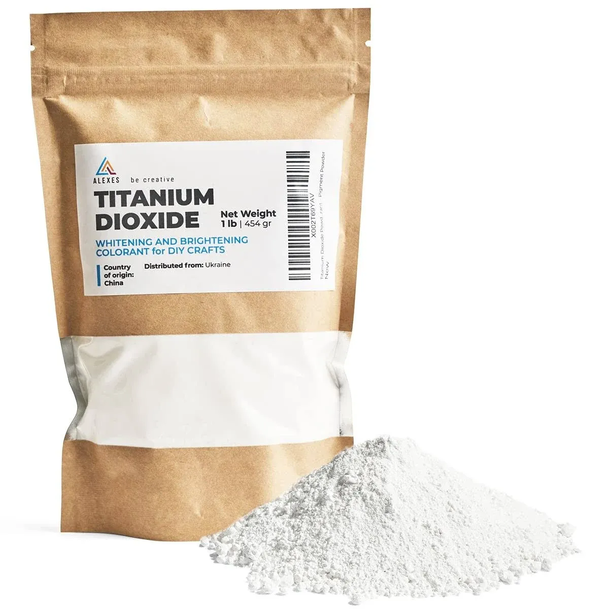 Pure Titanium Dioxide Pigment for Soap 1lb, Whitening Powder Dye for DIY, TiO2