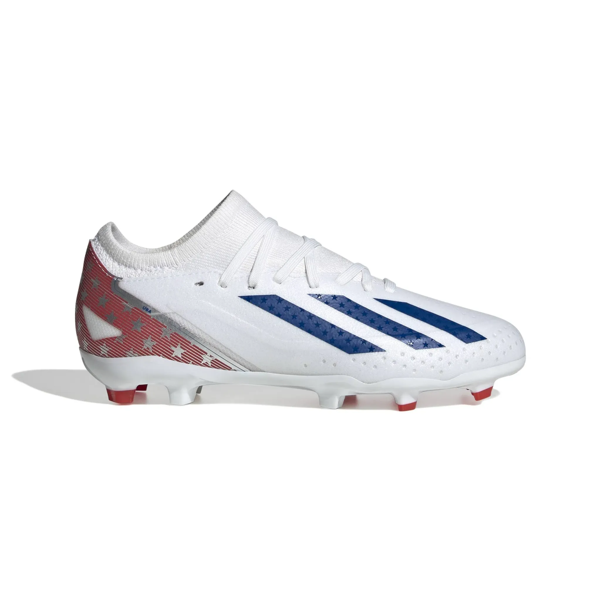 Adidas x Crazyfast USA.3 FG Youth - White/Blue/Red - Size 1