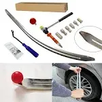 Car Auto Car Dent Removal Fender Damage Repair Puller Lifter Big Curved Rod Crowbar Tools Hook Rods Kit