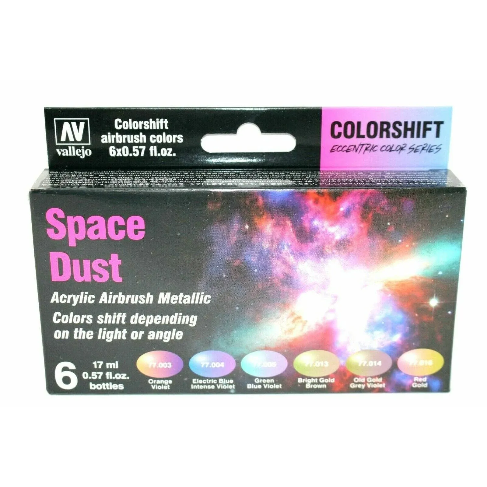 Vallejo acrylic paint set 77091, Space Dust.