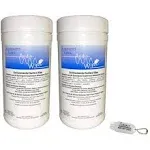 2 Pack Bonus Bundle Hearing Aid Wipes - Large Canister (160 Wipes per Canister) 