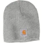 Carhartt Hats: Heather Grey A205 HGY Acrylic Beanie Winter Work Hat 