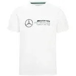 Mercedes AMG Petronas F1 Large Logo T-Shirt - White Unisex