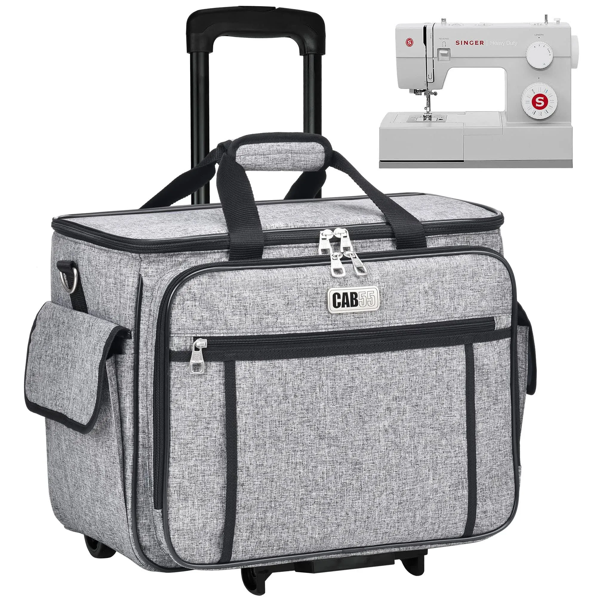 CAB55 Rolling Sewing Machine Case